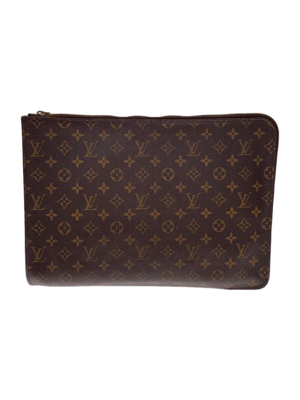 LOUIS VUITTON Poche Monogram Canvas Brown